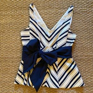 Maeve for Anthropologie sleeveless peplum top